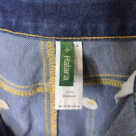 Halara Flex High-Waisted Rolled Hem Jeans, Size Small - Picture 6 of 11